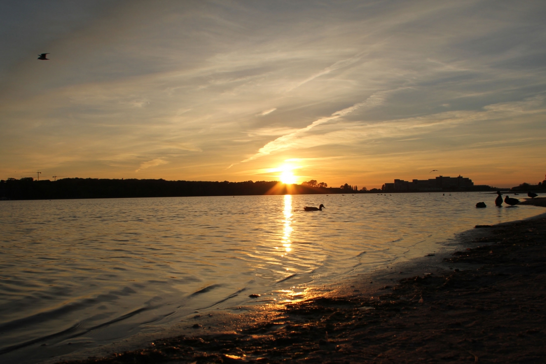 Heiligenhafen Binnensee Sonnenuntergang