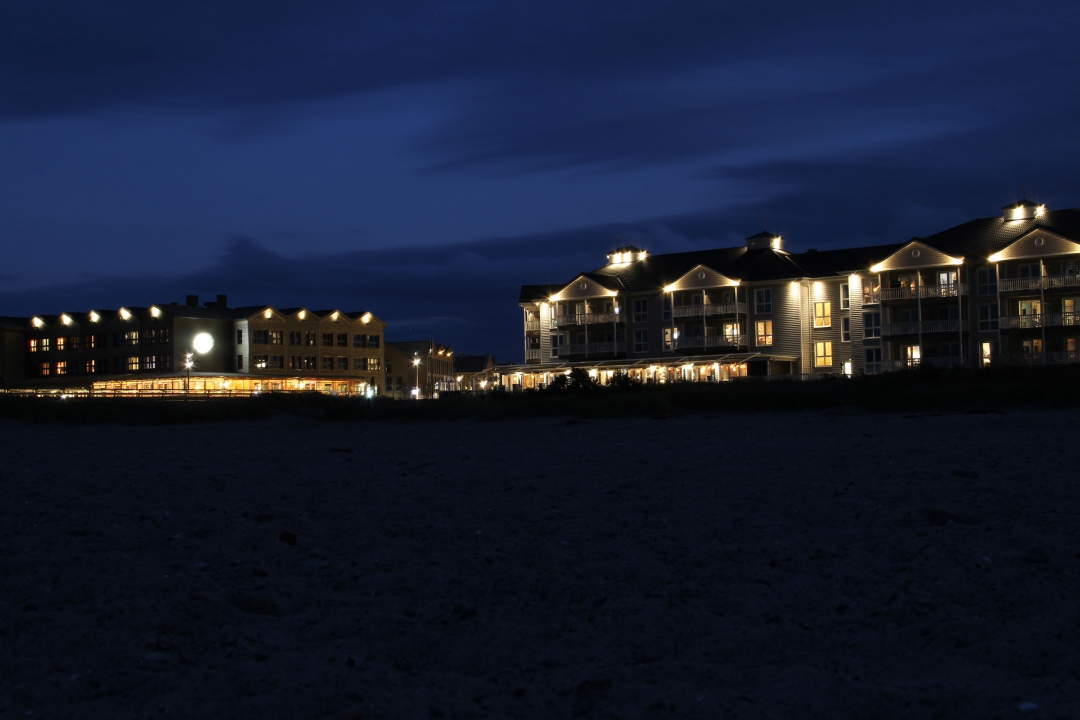 Heiligenhafen Beachansicht bei Nacht